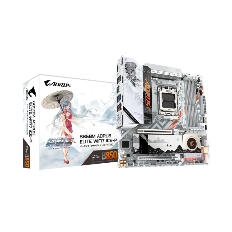 AORUS B850M AORUS ELITE WIFI7 ICE-P ゲーミング・マザーボード