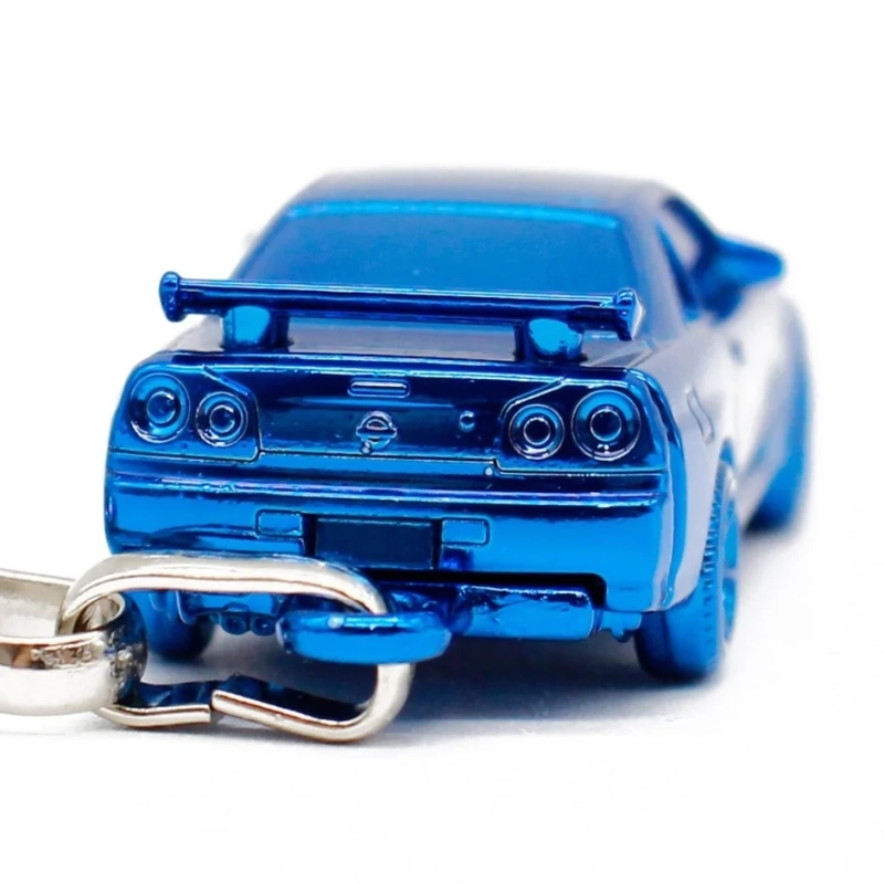 日産スカイラインGT-R(R34)のミニカー背面