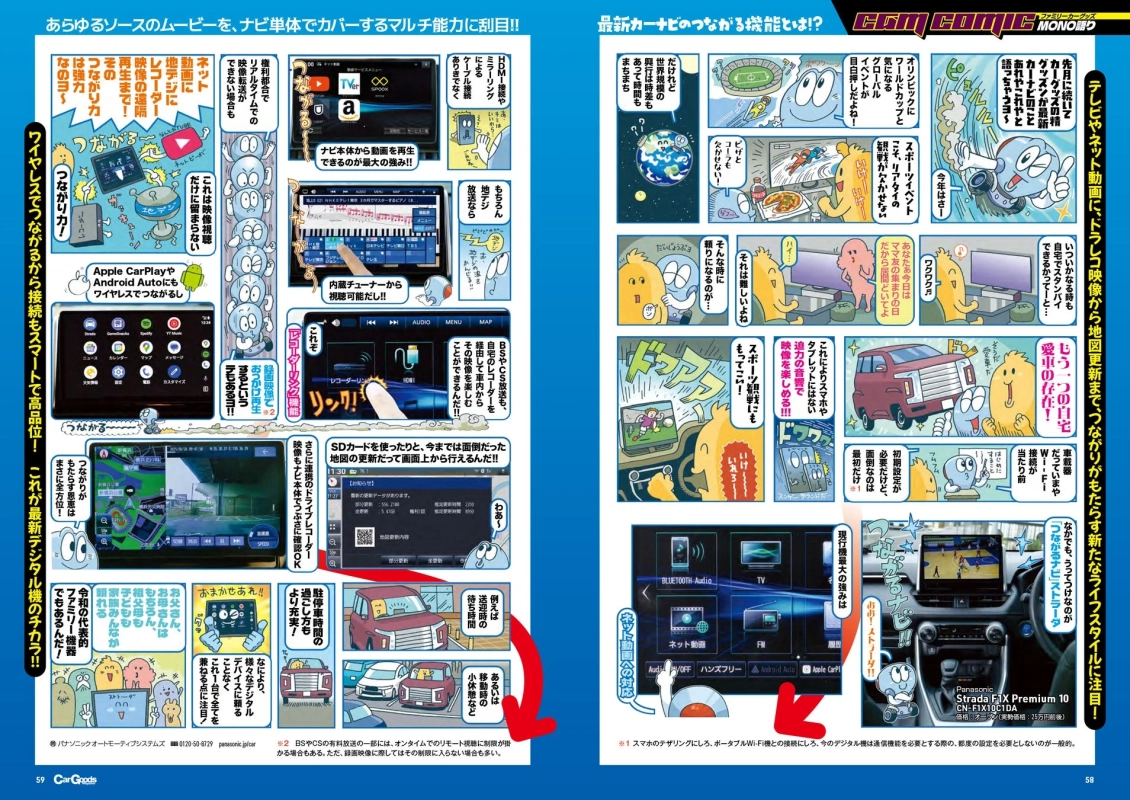 パナソニック・ストラーダの紹介ページ