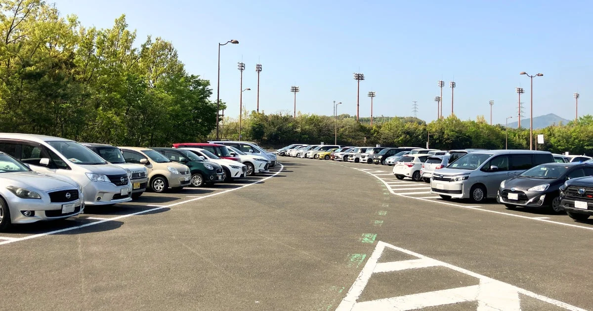 整然と駐車された車