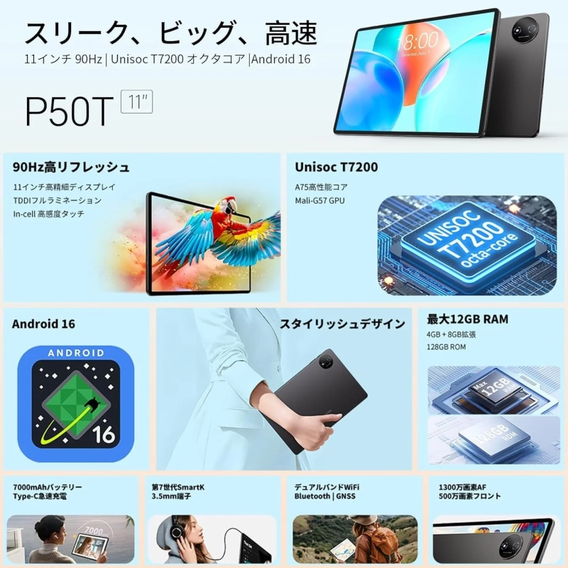 P50T 全体スペック概要
