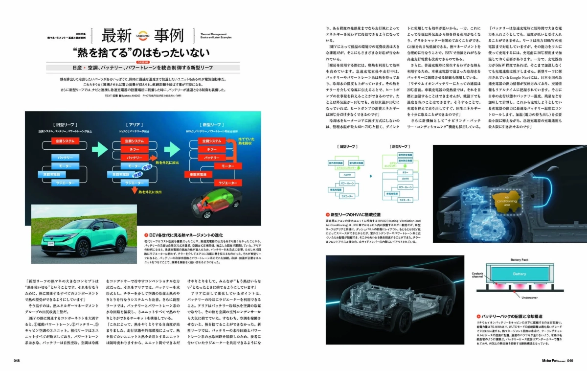 日産新型リーフ熱マネ