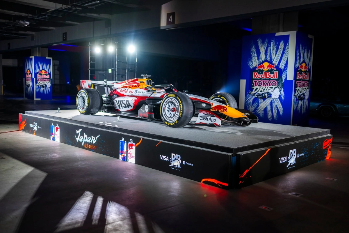 Red Bull Tokyo DriftでのF1カー展示