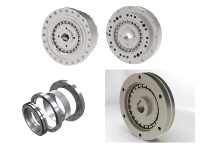 精密減速機またはハーモニックドライブと見られる複数の機械部品