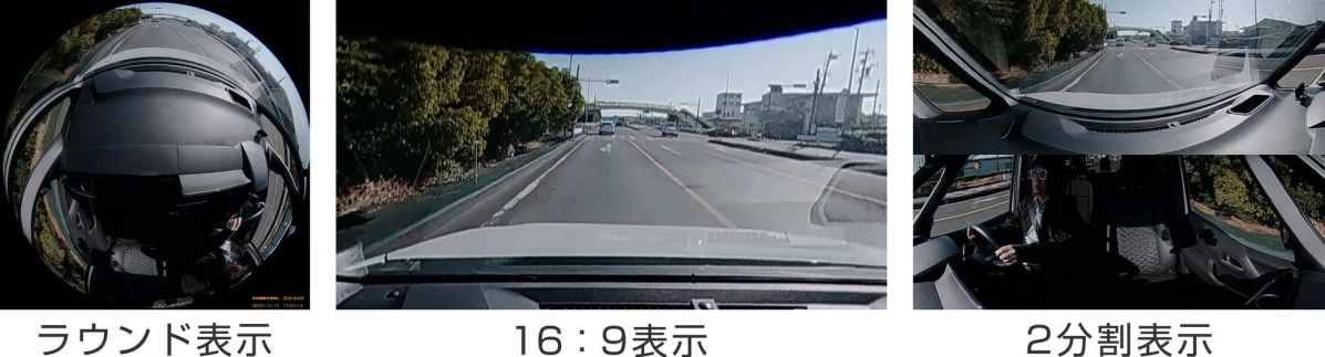 ビューワソフトの表示切り替え例