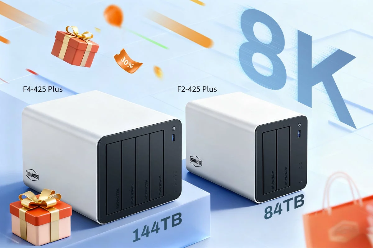 TerramasterのNASデバイス F4-425 PlusとF2-425 Plus