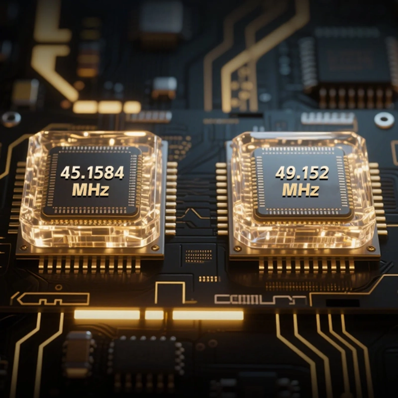Circuit board with dual oscillators