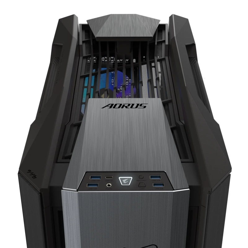 PCケース上部のポート類