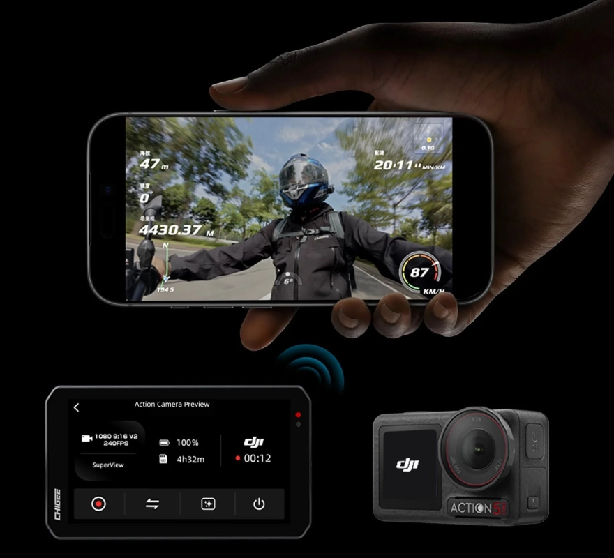 アクションカメラ連携画面