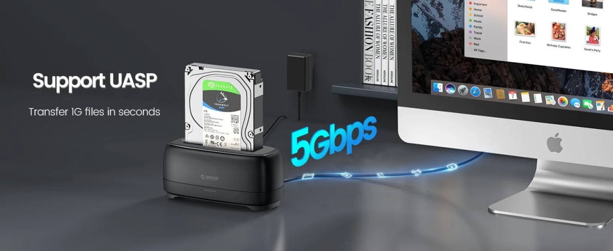 UASP高速転送に対応するORICO HDDスタンド
