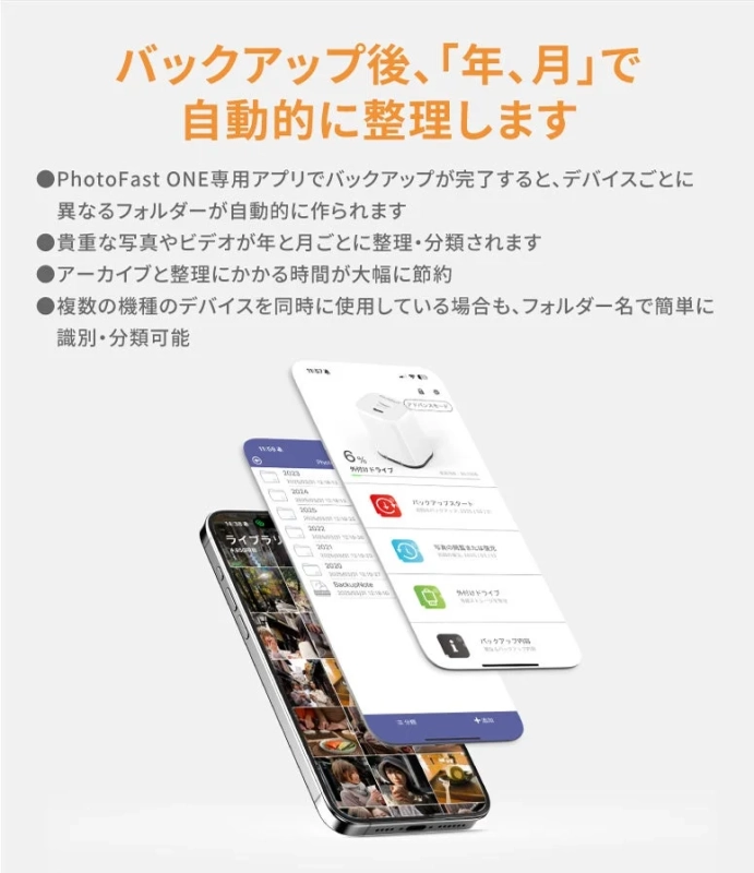 自動バックアップとデータ整理