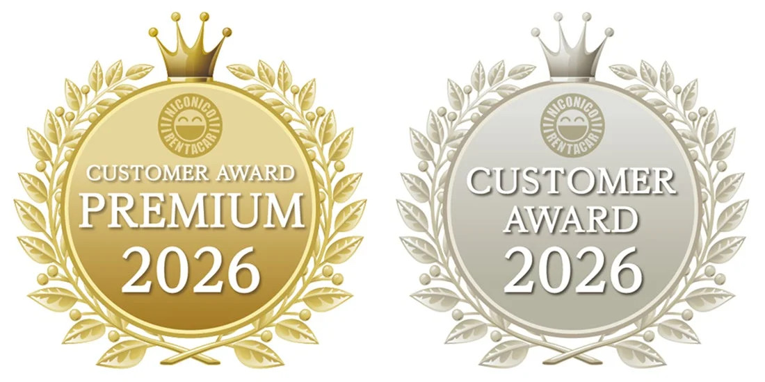 NICONICO RENTACAR CUSTOMER AWARD PREMIUM 2026 / CUSTOMER AWARD 2026 バッジ