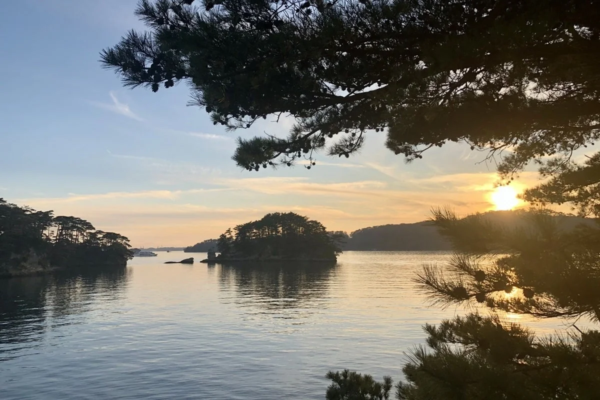 夕暮れの松島