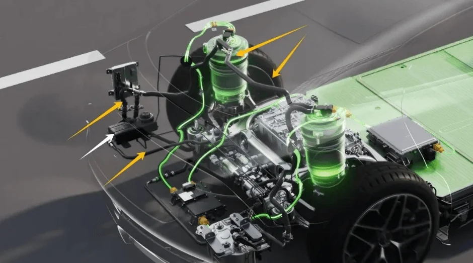 自動車の内部構造を示したCG画像