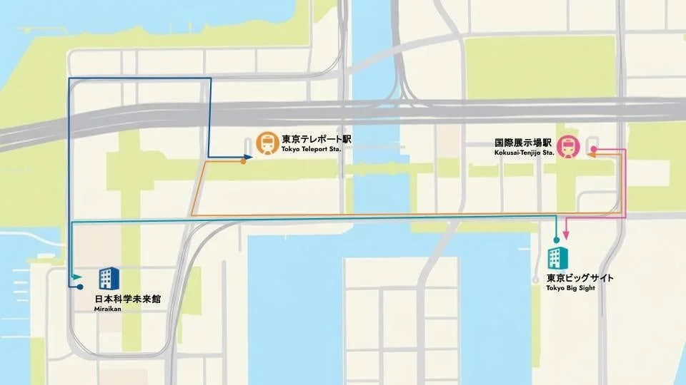 自動運転バスの運行ルート