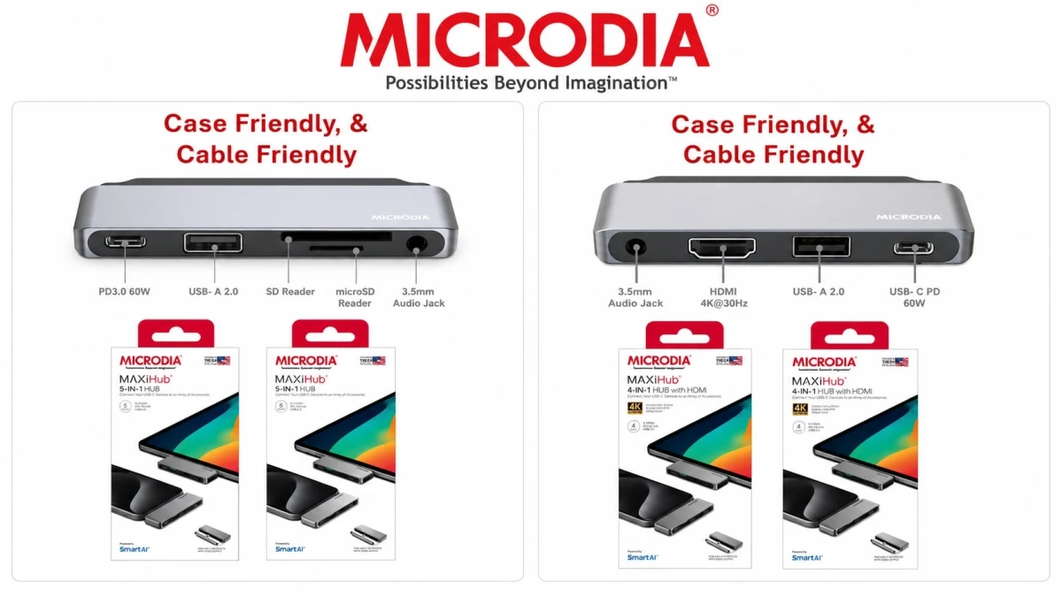 iPhone・iPad向けCase-Friendly USB-C HUB