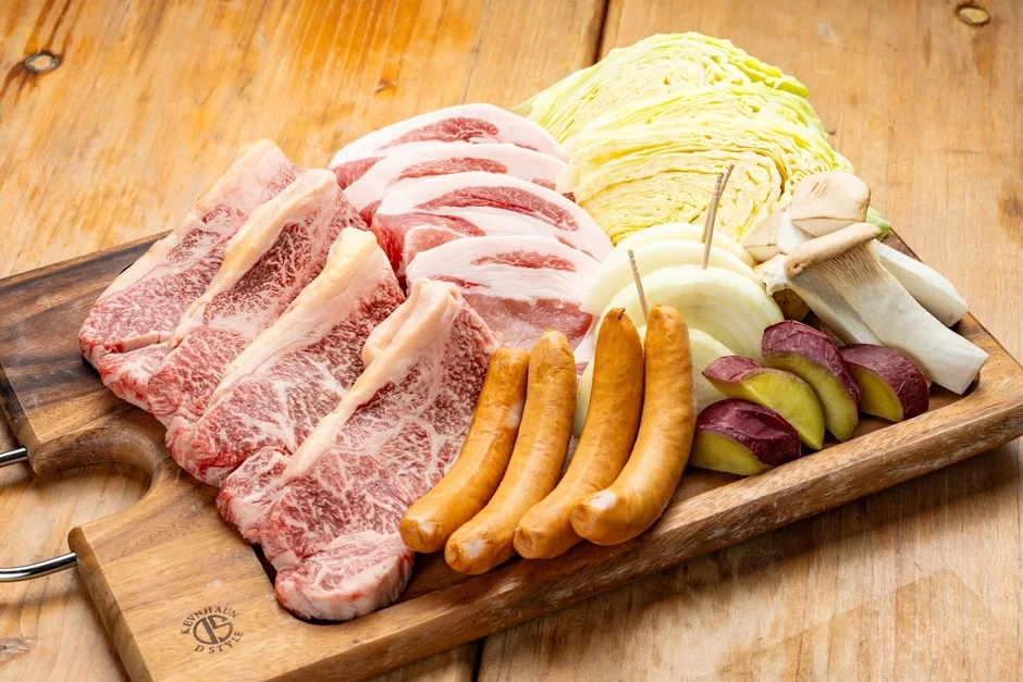 BBQ食材の盛り合わせ