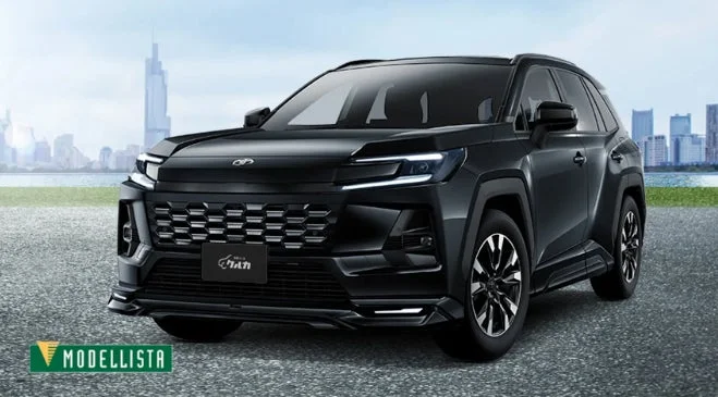 MODELLISTAエアロ装着の黒いRAV4