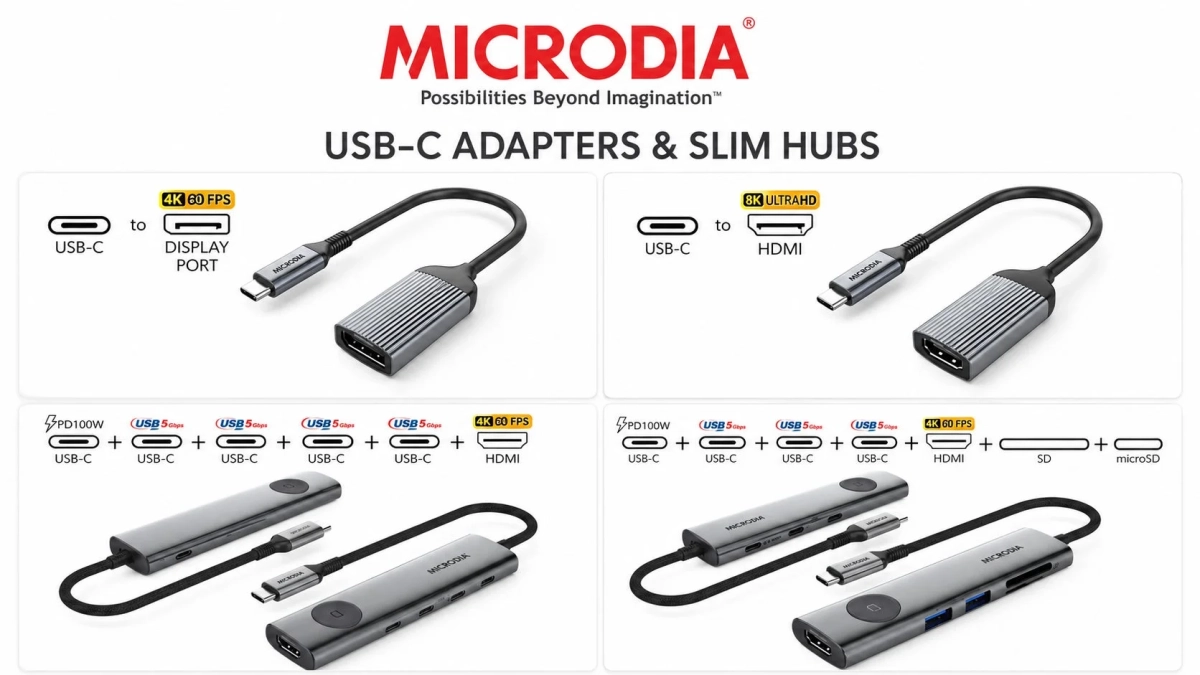 4K・8K映像出力に対応するUSB-Cアダプター