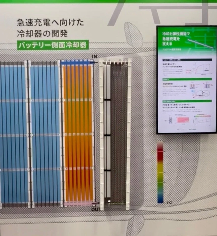バッテリー側面冷却器