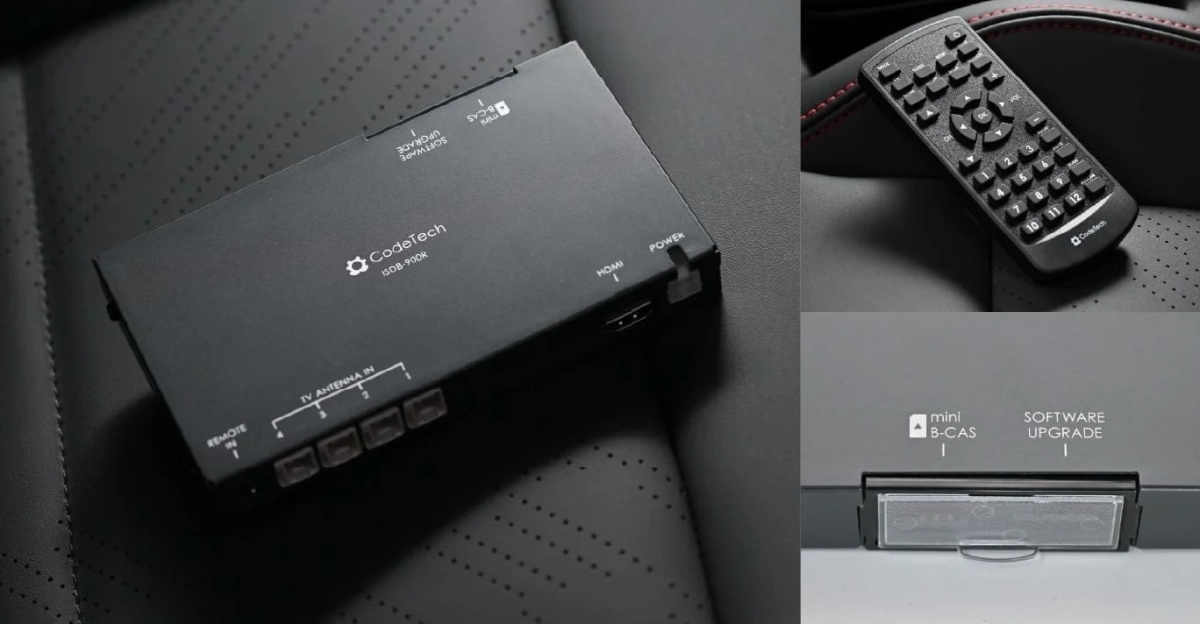 CodeTech ISDB-900R本体とリモコン
