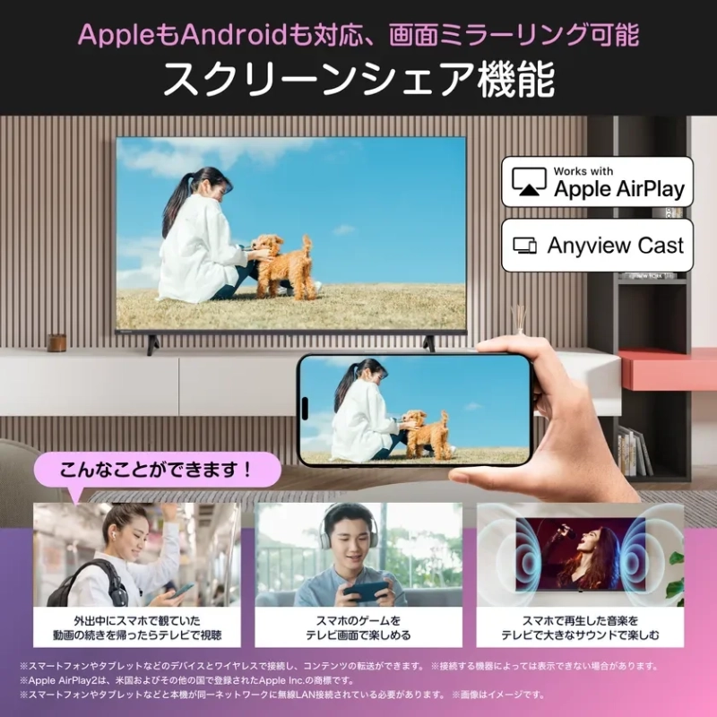 スクリーンシェア機能