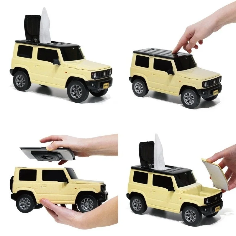 ジムニー型ウェットティッシュケースの活用例