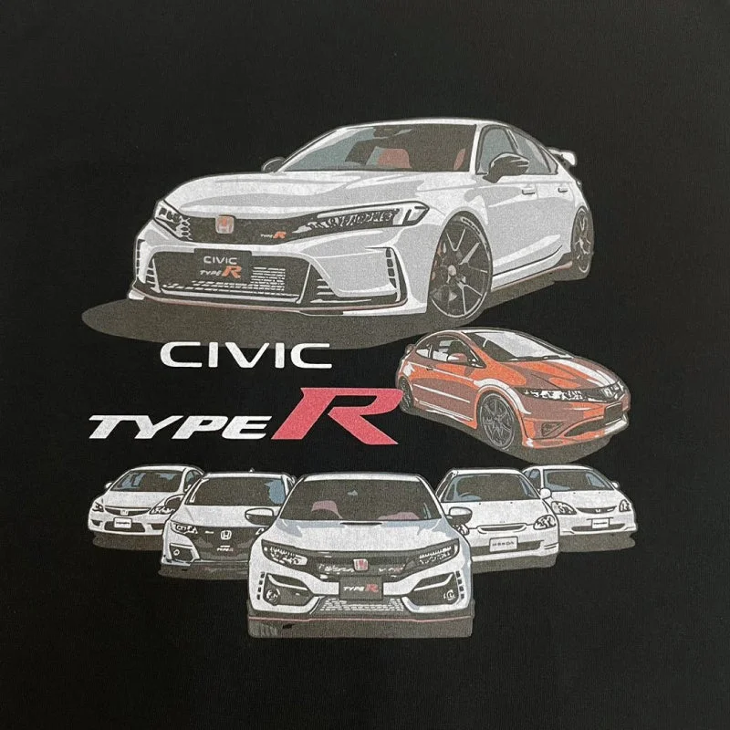CIVIC TYPE R 歴代モデルイラスト