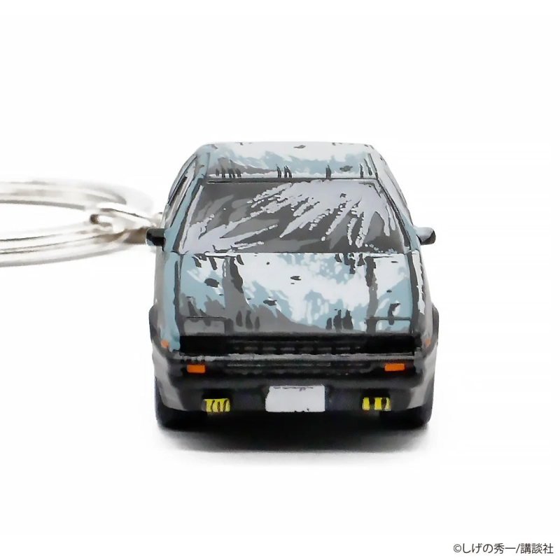 ミニカー、キーホルダー、AE86、藤原とうふ店、汚れた塗装