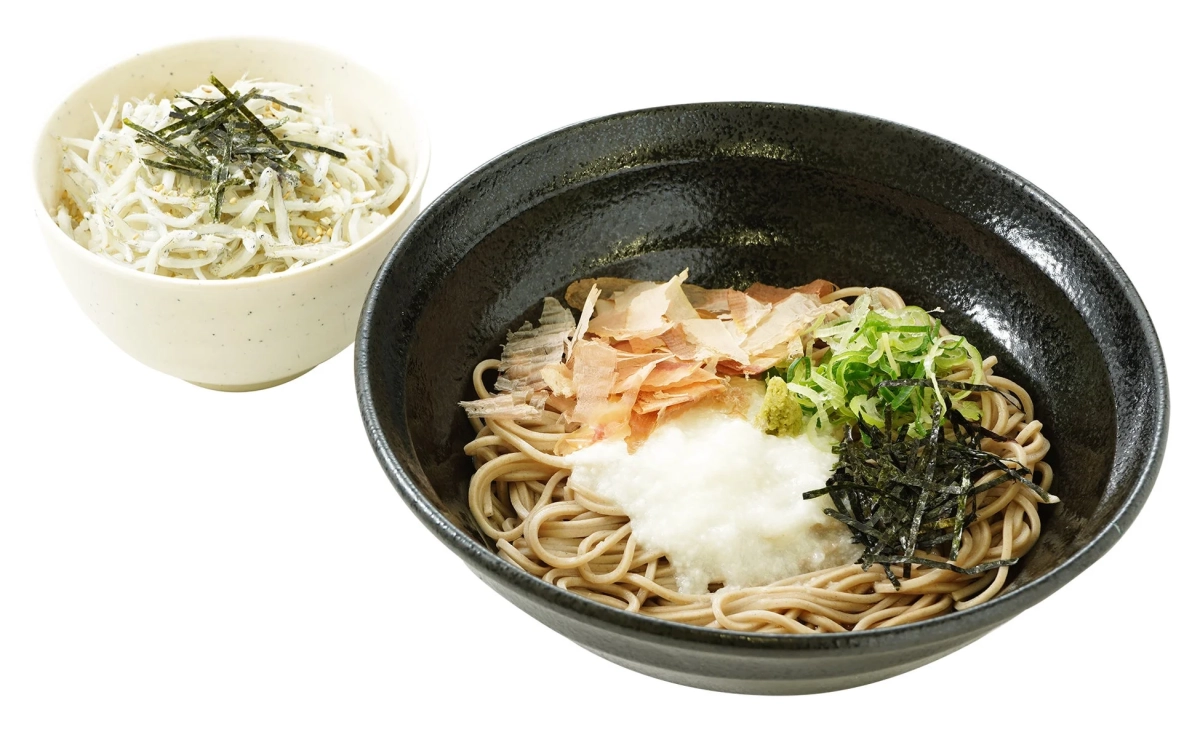 本枯節ぶっかけとろろそば ミニしらす丼付き