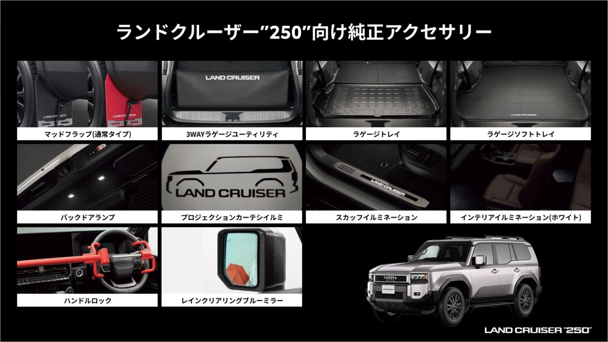 ランドクルーザー”250”向け純正アクセサリー