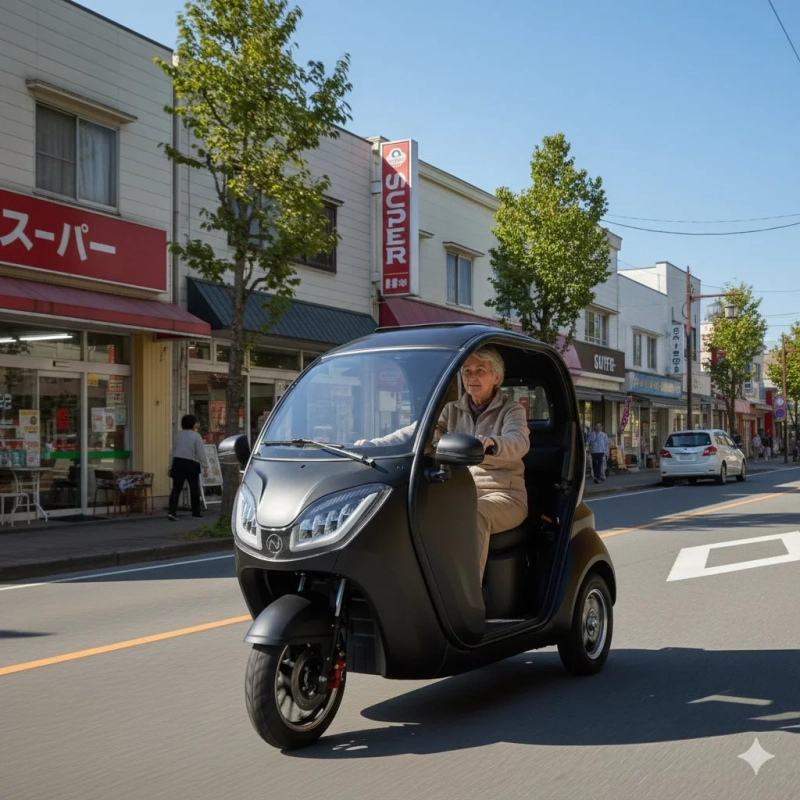 e-NEOを運転する人