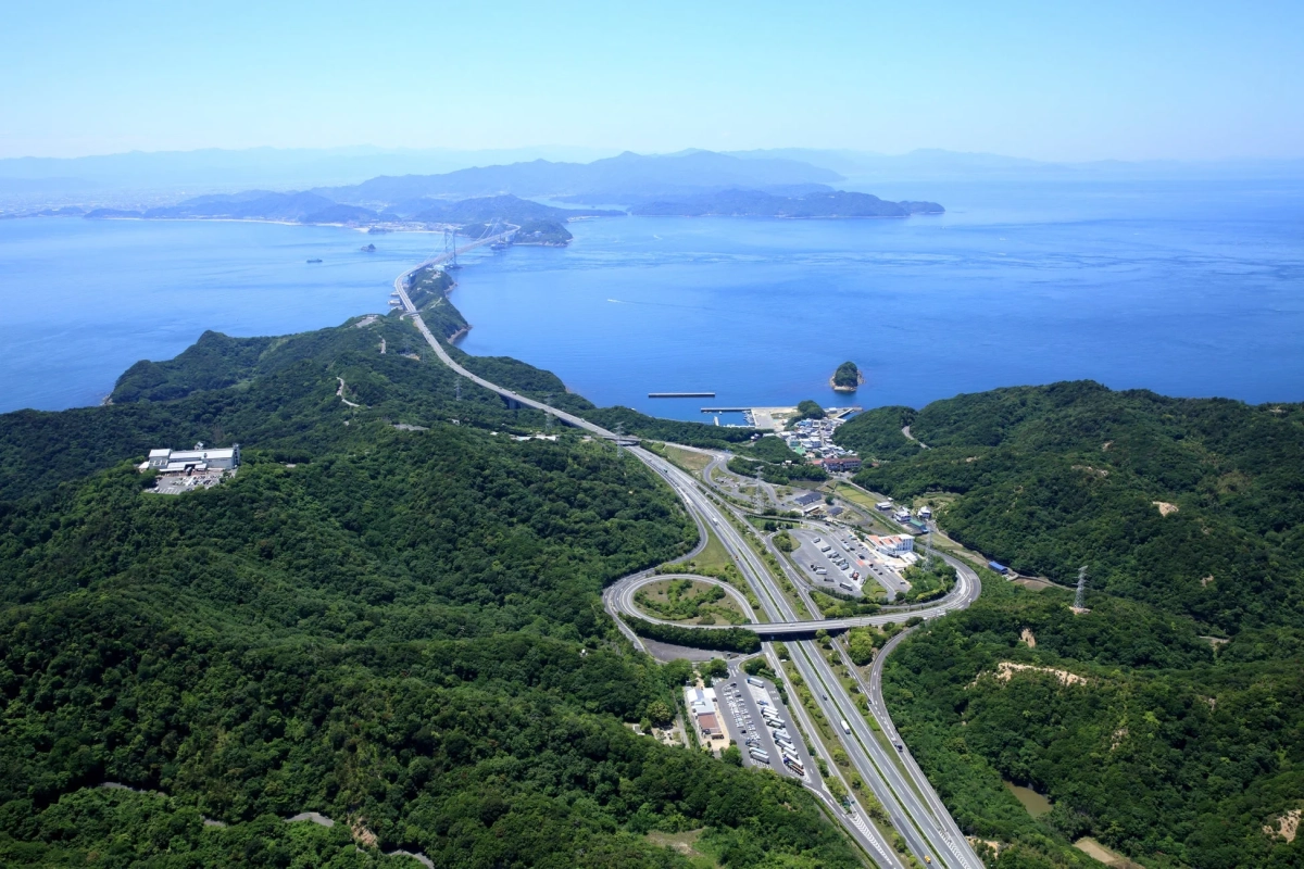 淡路島南パーキングエリア空撮