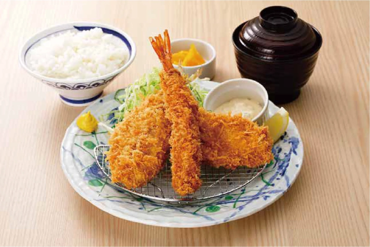 アジフライとチキン南蛮定食