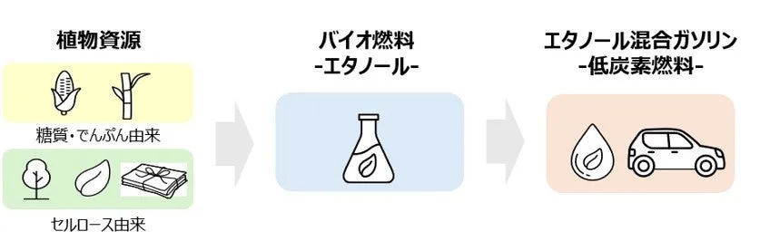エタノール混合ガソリン(低炭素燃料)