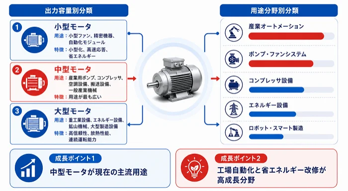 モータの分類と用途